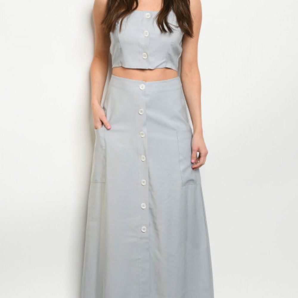 Crop Top & Skirt Set